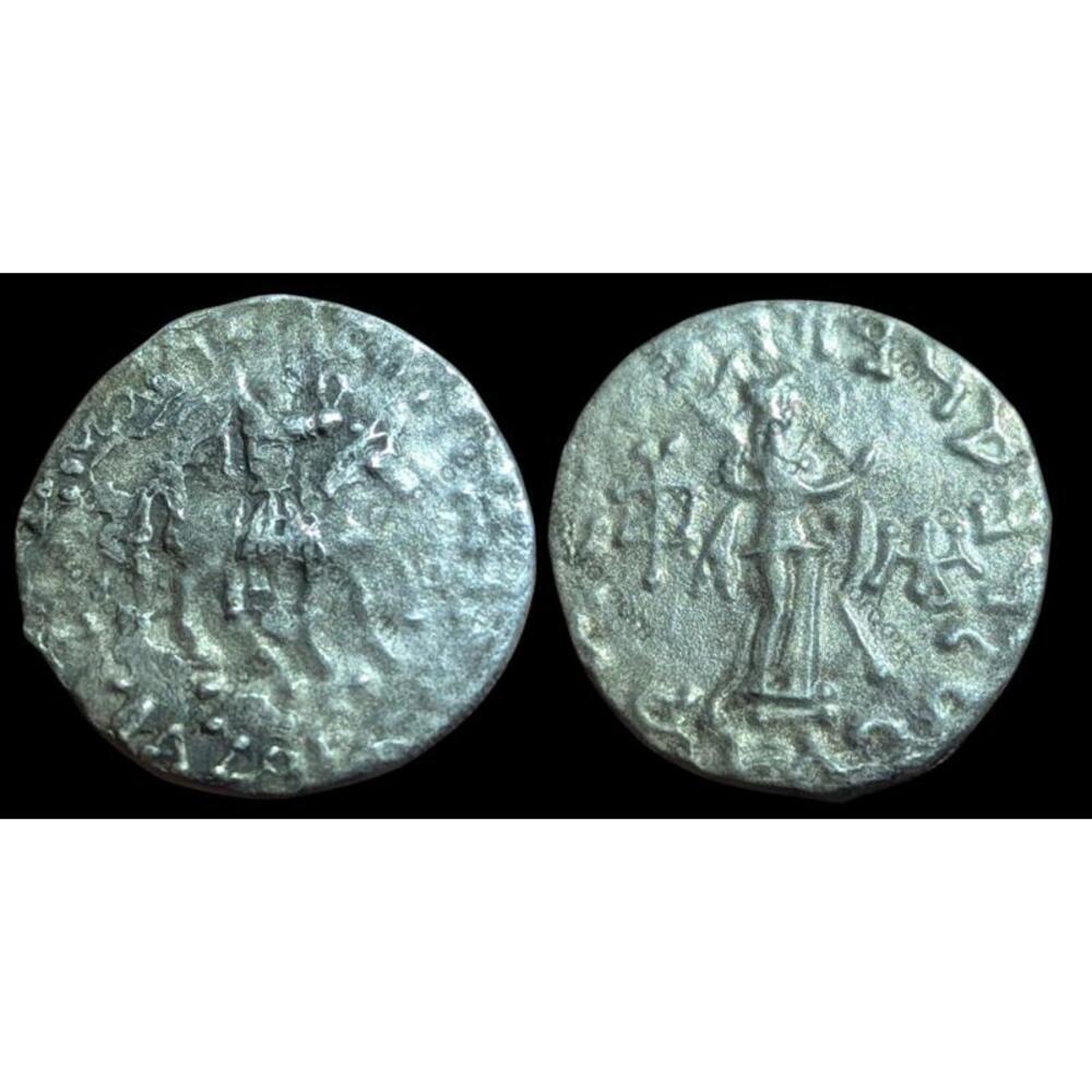 Indo Scythian Kingdom, Azes I 35 BC- 12 BC Tetradrachm Coin